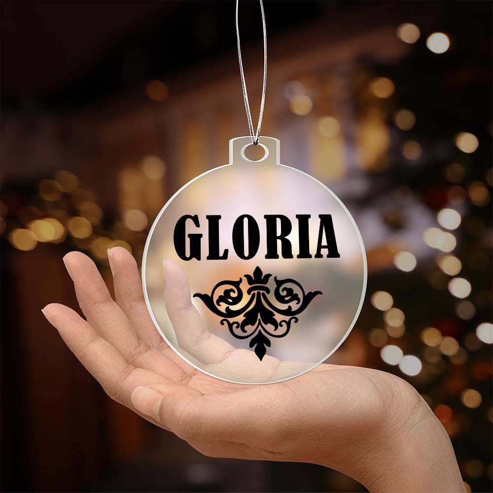 Gloria v01 - Acrylic Ornament