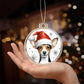 Christmas Dog - Rat Terrier - Acrylic Ornament