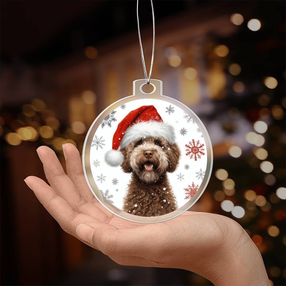 Christmas Dog - Lagotto Romagnolo - Acrylic Ornament