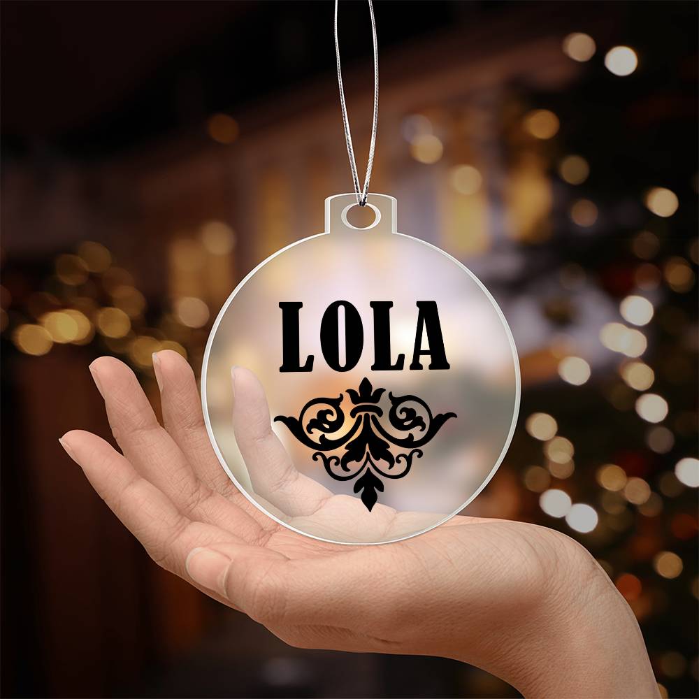 Lola v01 - Acrylic Ornament