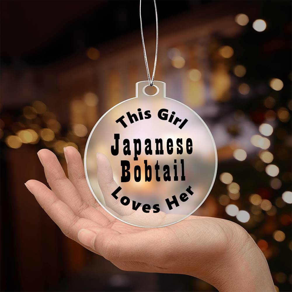 Japanese Bobtail - Acrylic Ornament