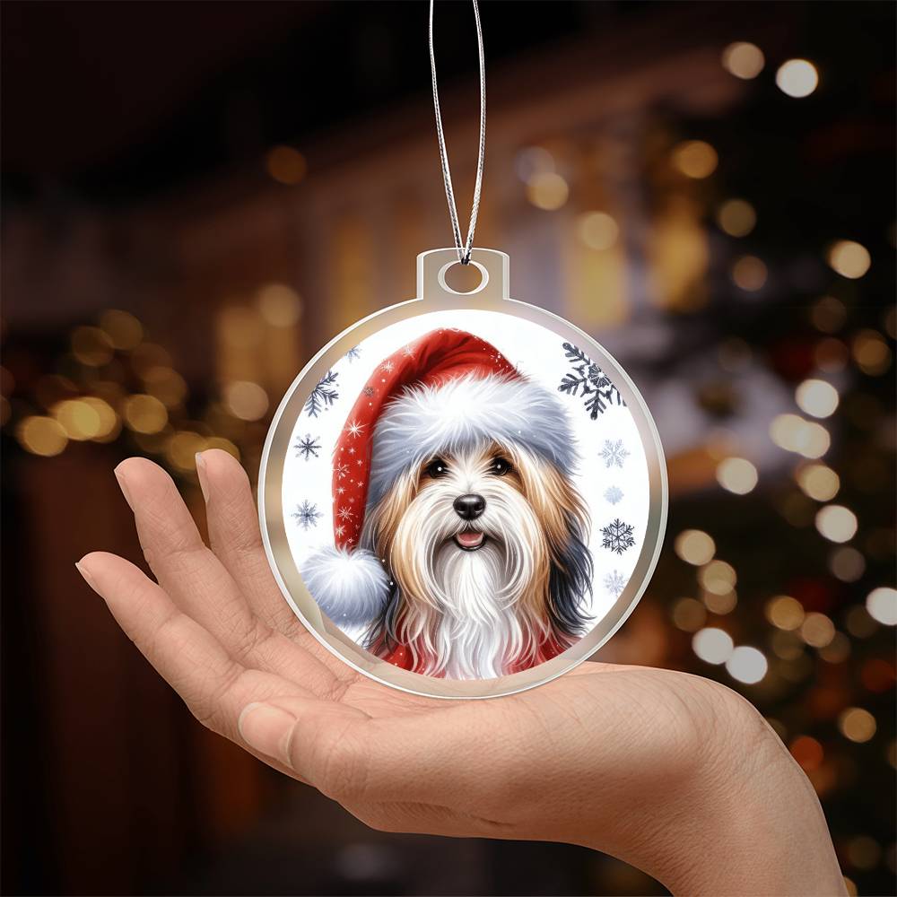 Christmas Dog - Havanese - Acrylic Ornament