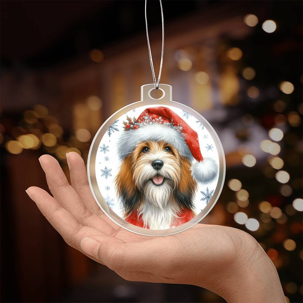 Christmas Dog - Petit Basset Griffon Vendeen - Acrylic Ornament
