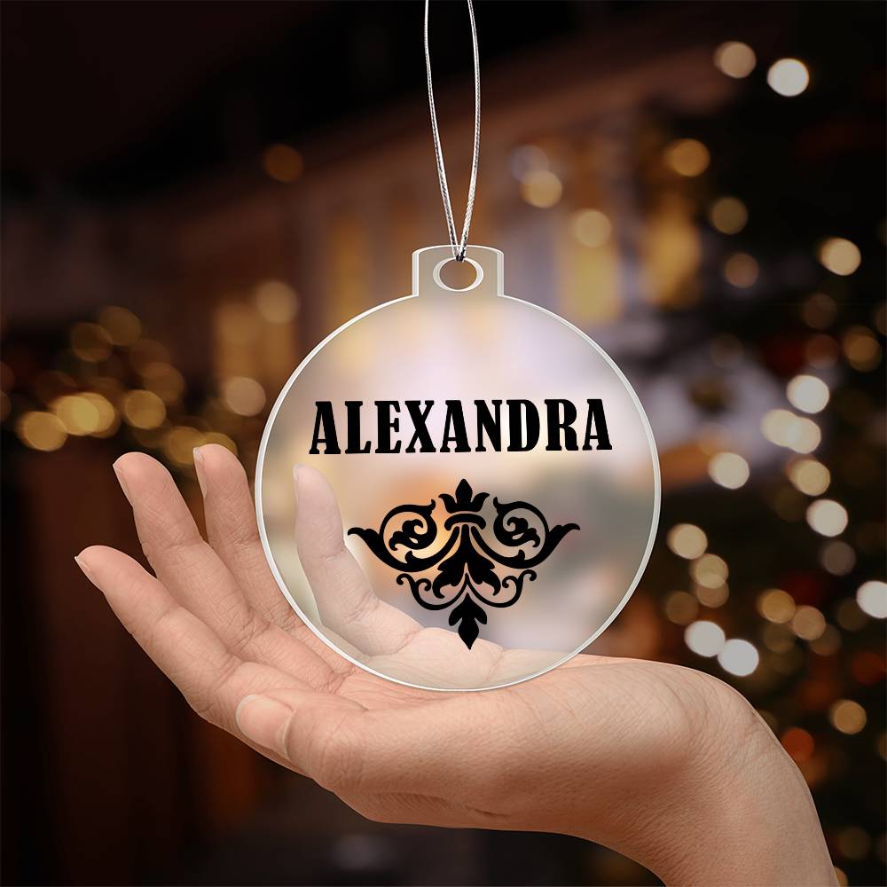 Alexandra v01 - Acrylic Ornament