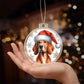 Christmas Dog - Redbone Coonhound - Acrylic Ornament