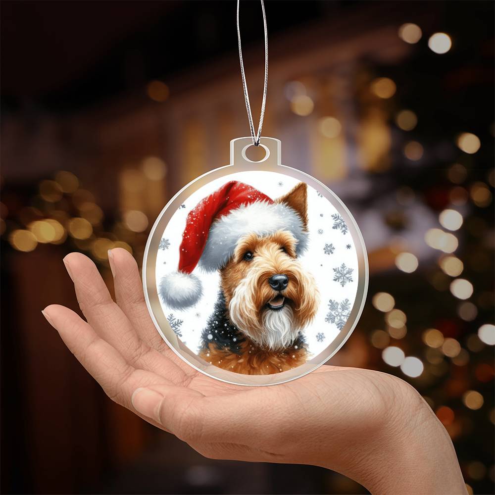 Christmas Dog - Welsh Terrier - Acrylic Ornament
