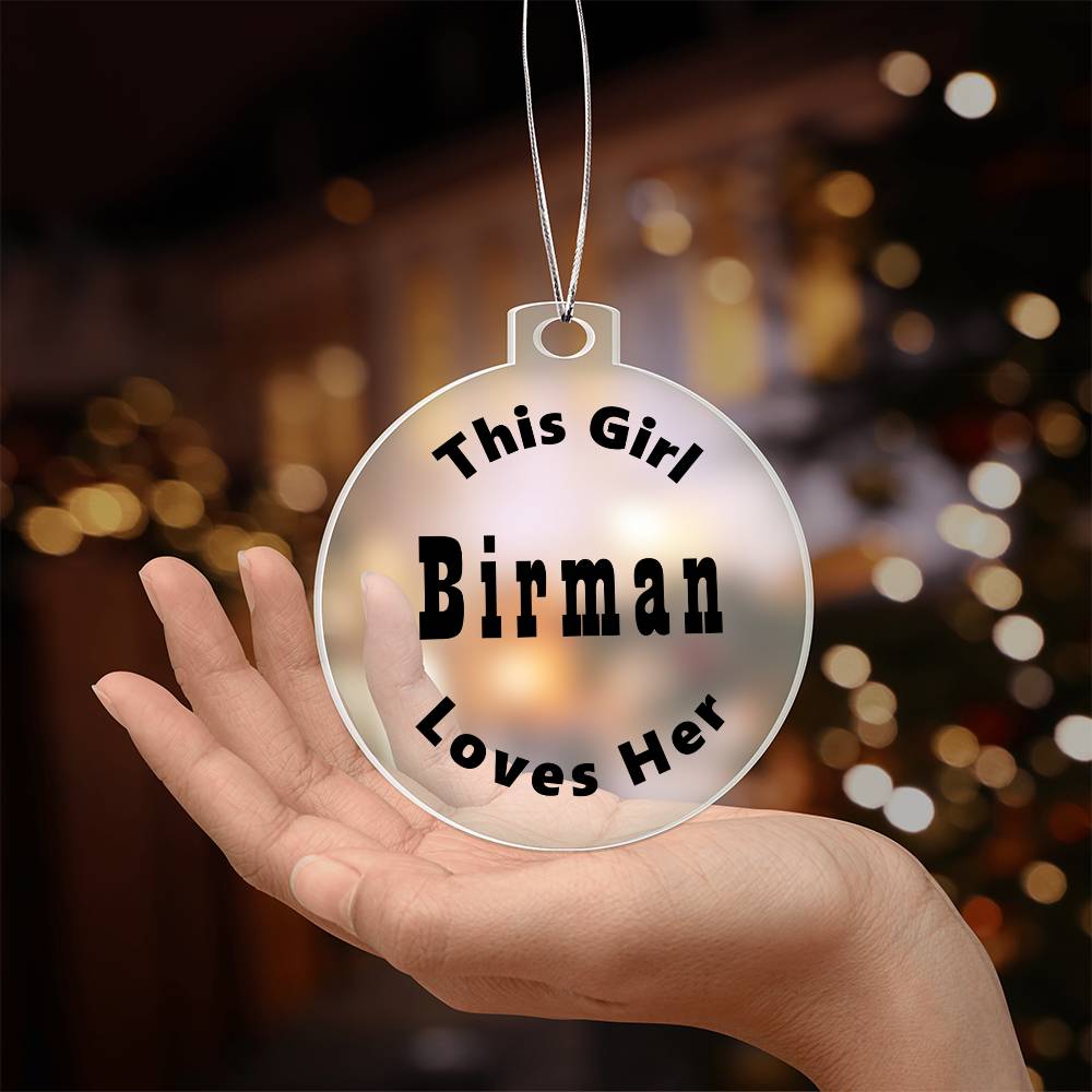 Birman - Acrylic Ornament