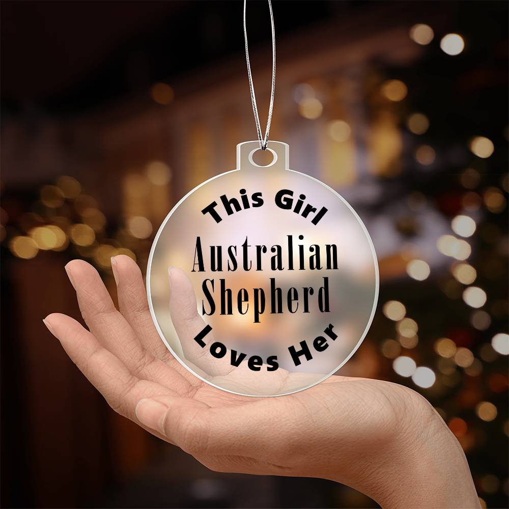 Australian Shepherd - Acrylic Ornament