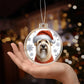 Christmas Dog - Soft Coated Wheaten Terrier - Acrylic Ornament