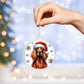 Christmas Dog - Irish Setter - Acrylic Ornament