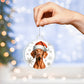 Christmas Dog - Vizsla - Acrylic Ornament