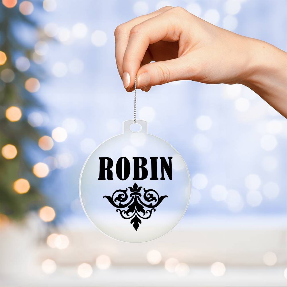 Robin v01 - Acrylic Ornament