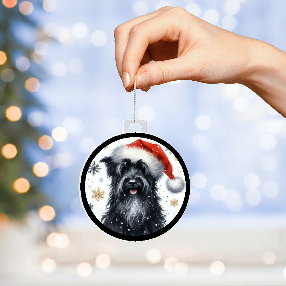 Christmas Dog - Black Russian Terrier - Acrylic Ornament