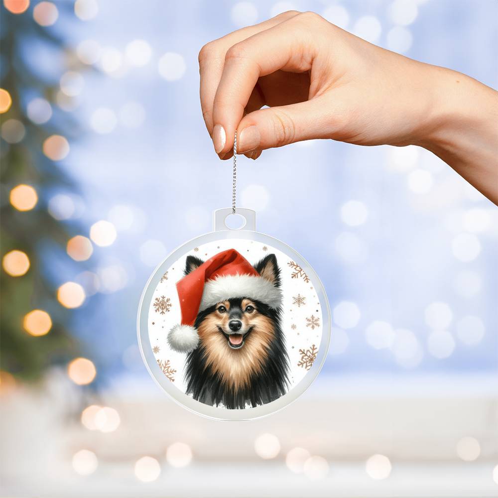 Christmas Dog - Schipperke - Acrylic Ornament