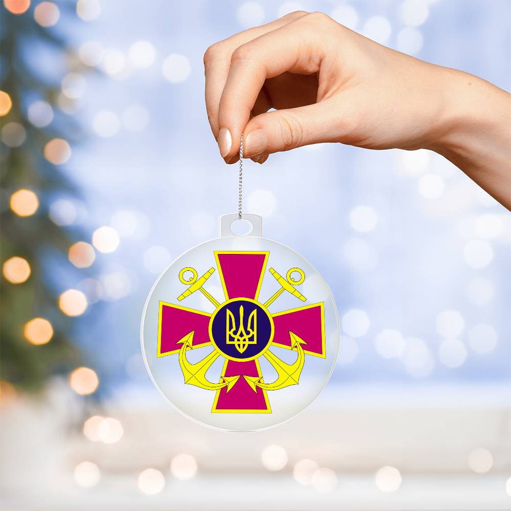 Ukrainian Naval Forces - Acrylic Ornament
