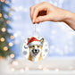 Christmas Dog - Canaan - Acrylic Ornament