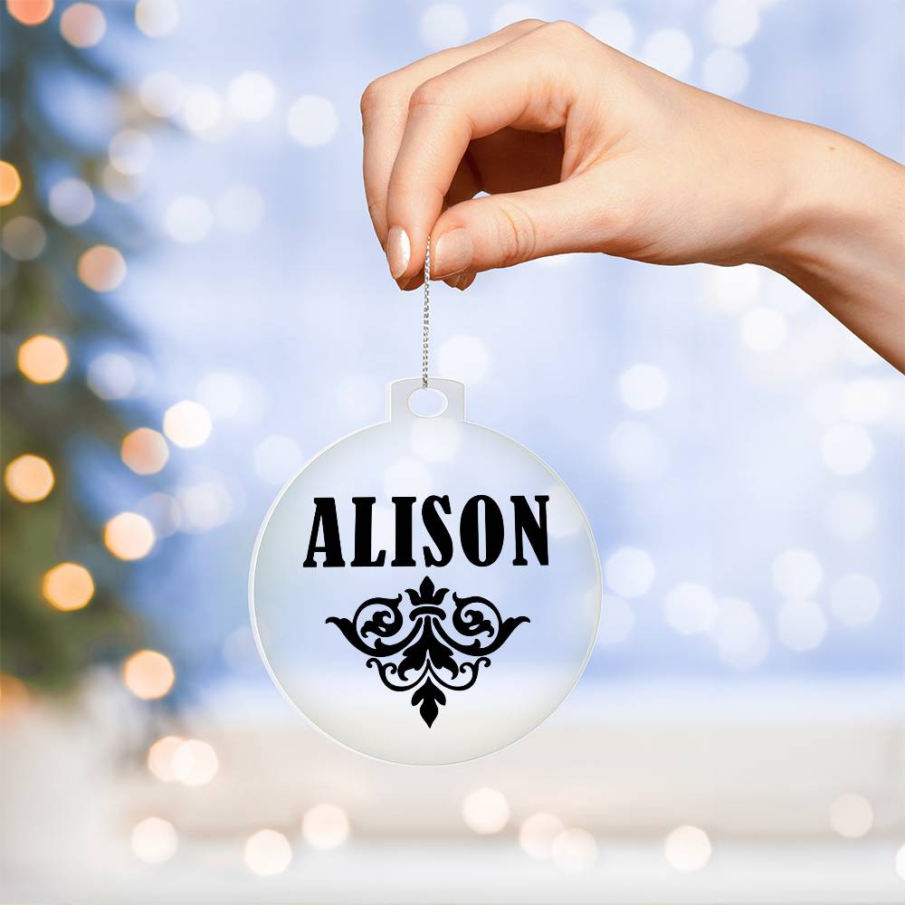 Alison v01 - Acrylic Ornament