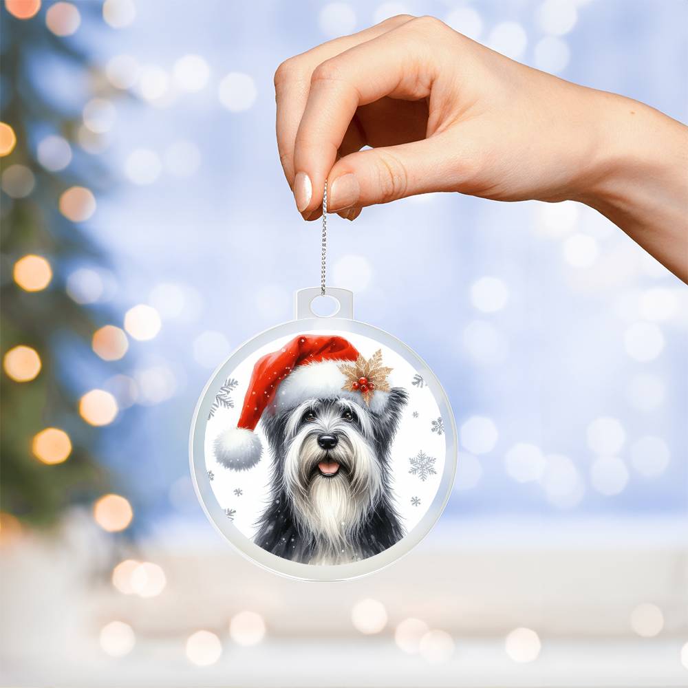 Christmas Dog - Sealyham Terrier - Acrylic Ornament