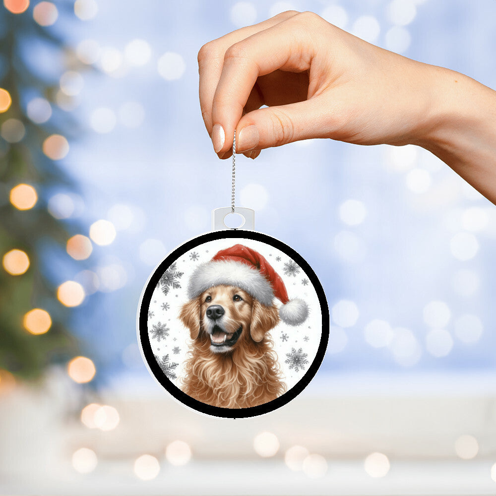 Christmas Dog - Curly-Coated Retriever - Acrylic Ornament