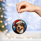 Dog Stained Glass Christmas Design 008 - Acrylic Ornament
