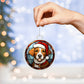 Dog Stained Glass Christmas Design 005 - Acrylic Ornament