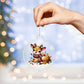 Cute Christmas Reindeer 024 - Acrylic Ornament
