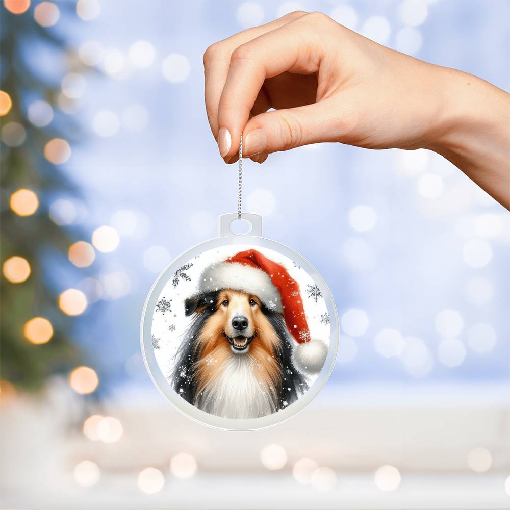 Christmas Dog - Croatian Sheepdog - Acrylic Ornament