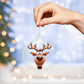 Funny Reindeer Face 03 - Acrylic Ornament