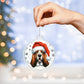 Christmas Dog - Basset Hound - Acrylic Ornament