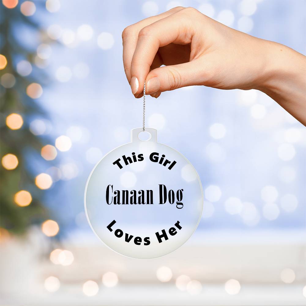 Canaan Dog - Acrylic Ornament