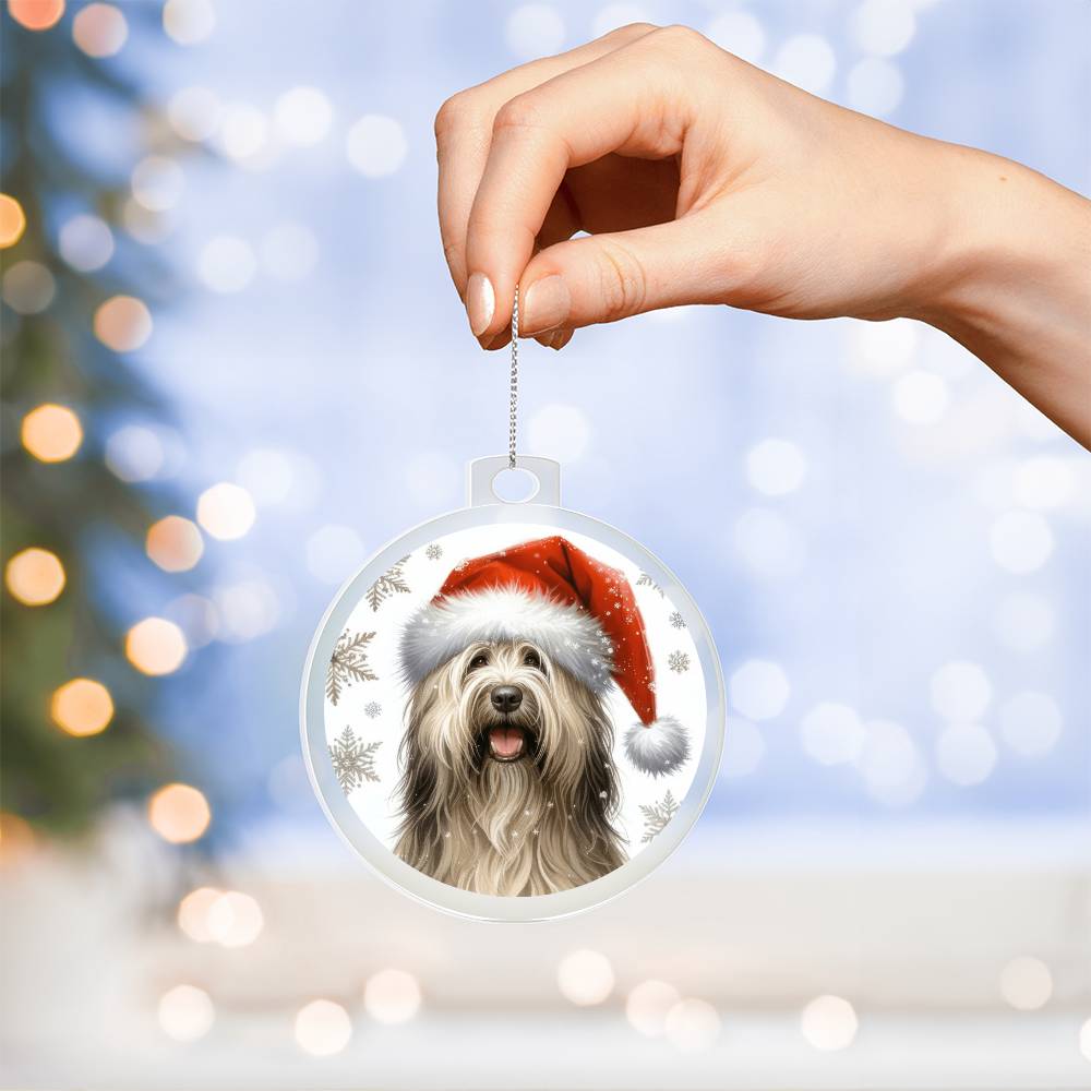 Christmas Dog - Bergamasco - Acrylic Ornament