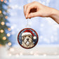 Dog Stained Glass Christmas Design 014 - Acrylic Ornament