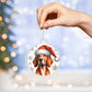Christmas Dog - Redbone Coonhound - Acrylic Ornament