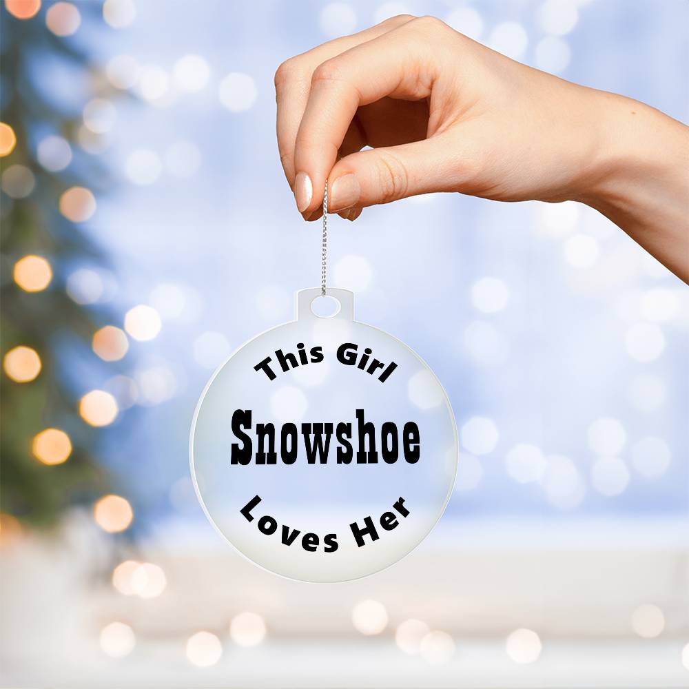 Snowshoe - Acrylic Ornament