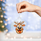 Funny Reindeer Face 07 - Acrylic Ornament