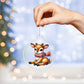 Cute Christmas Reindeer 003 - Acrylic Ornament