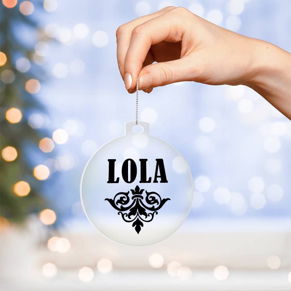 Lola v01 - Acrylic Ornament