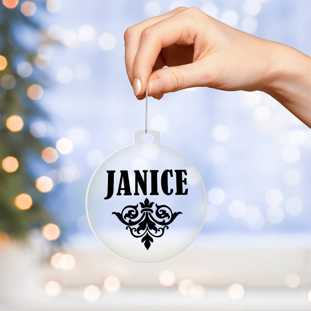 Janice v01 - Acrylic Ornament