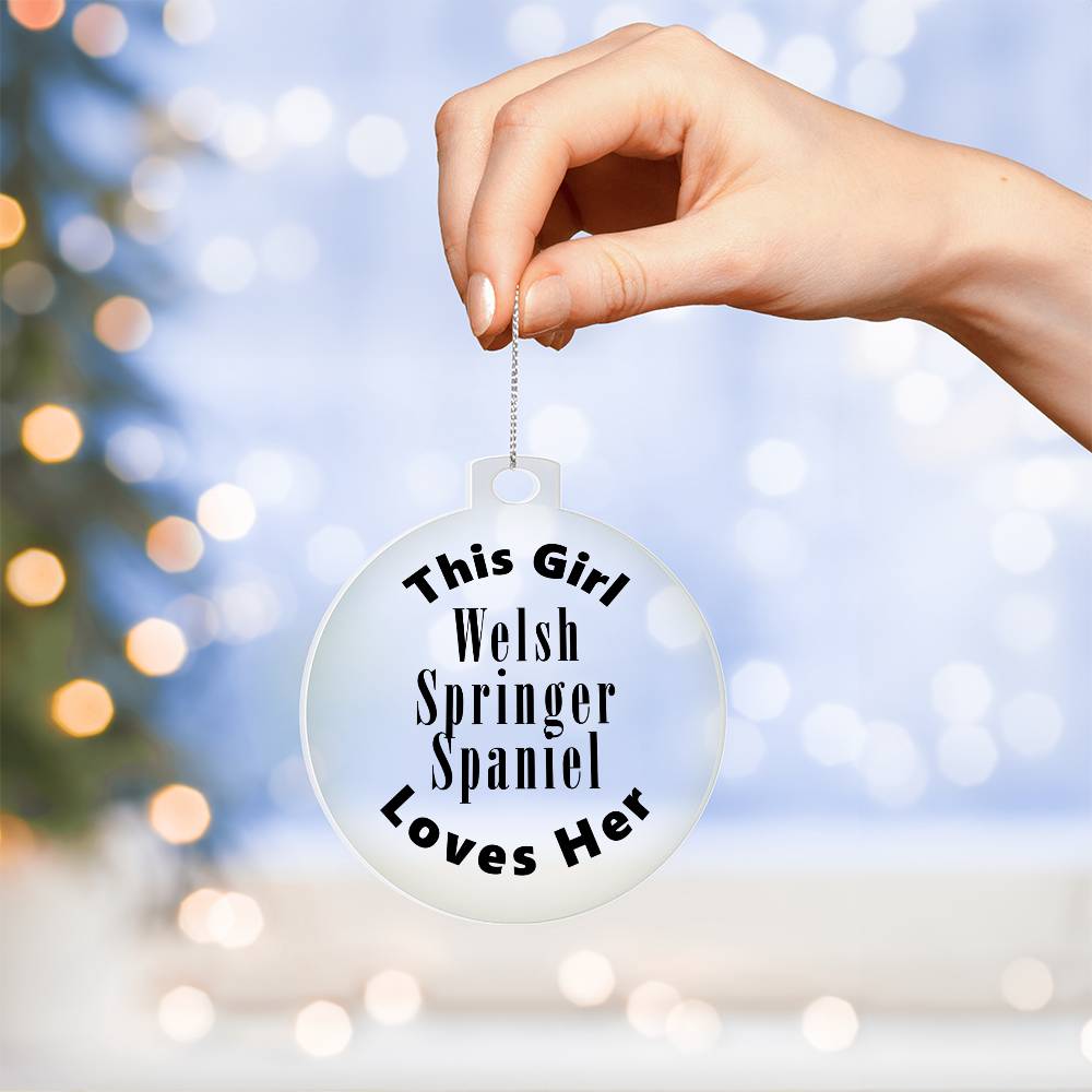 Welsh Springer Spaniel - Acrylic Ornament