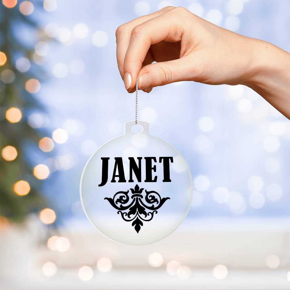 Janet v01 - Acrylic Ornament