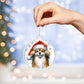 Christmas Dog - Tibetan Spaniel - Acrylic Ornament