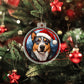 Dog Stained Glass Christmas Design 007 - Acrylic Ornament