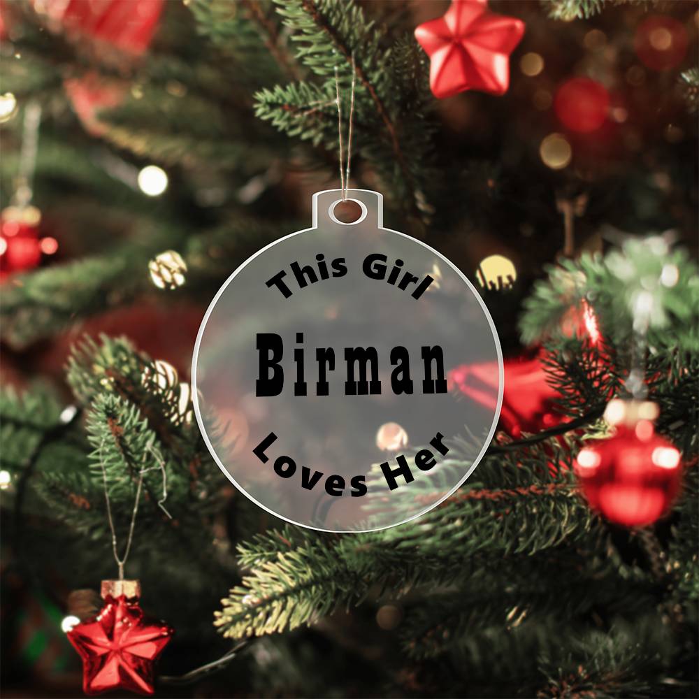 Birman - Acrylic Ornament