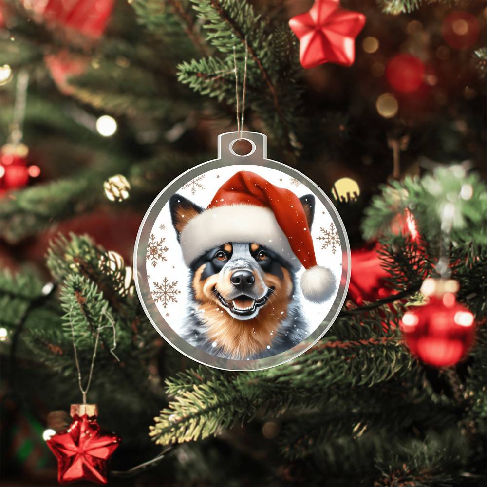 Christmas Dog - Australian Cattle Dog - Acrylic Ornament