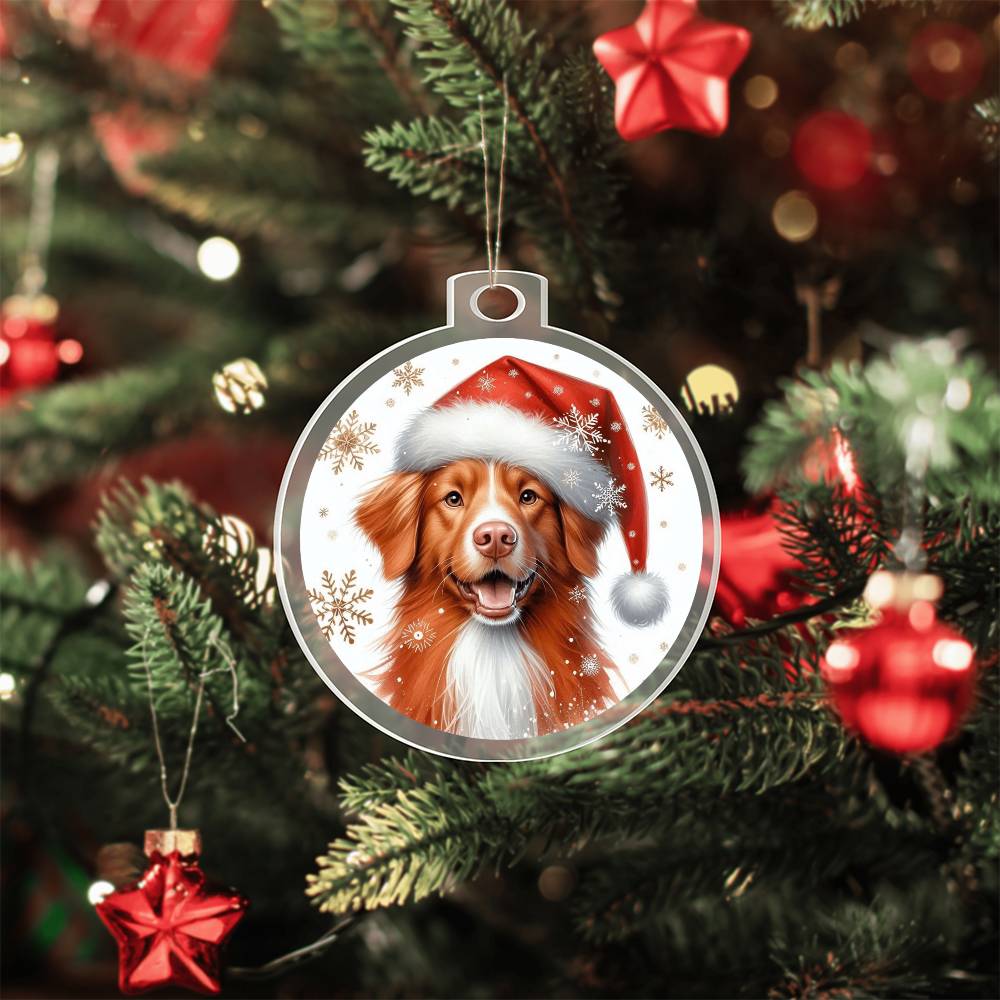 Christmas Dog - Nova Scotia Duck Tolling Retriever - Acrylic Ornament
