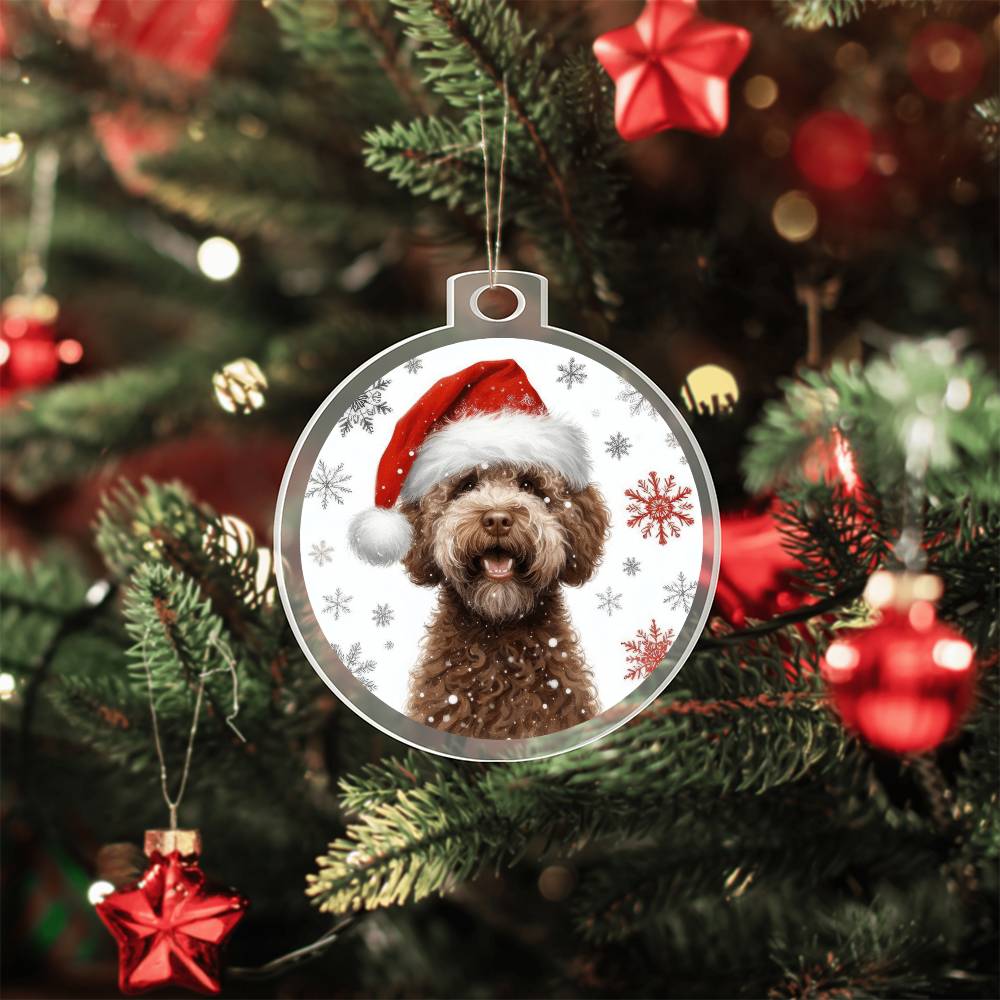 Christmas Dog - Lagotto Romagnolo - Acrylic Ornament
