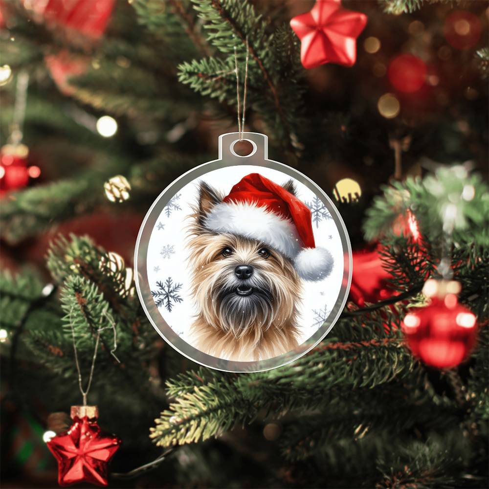 Christmas Dog - Cairn Terrier - Acrylic Ornament