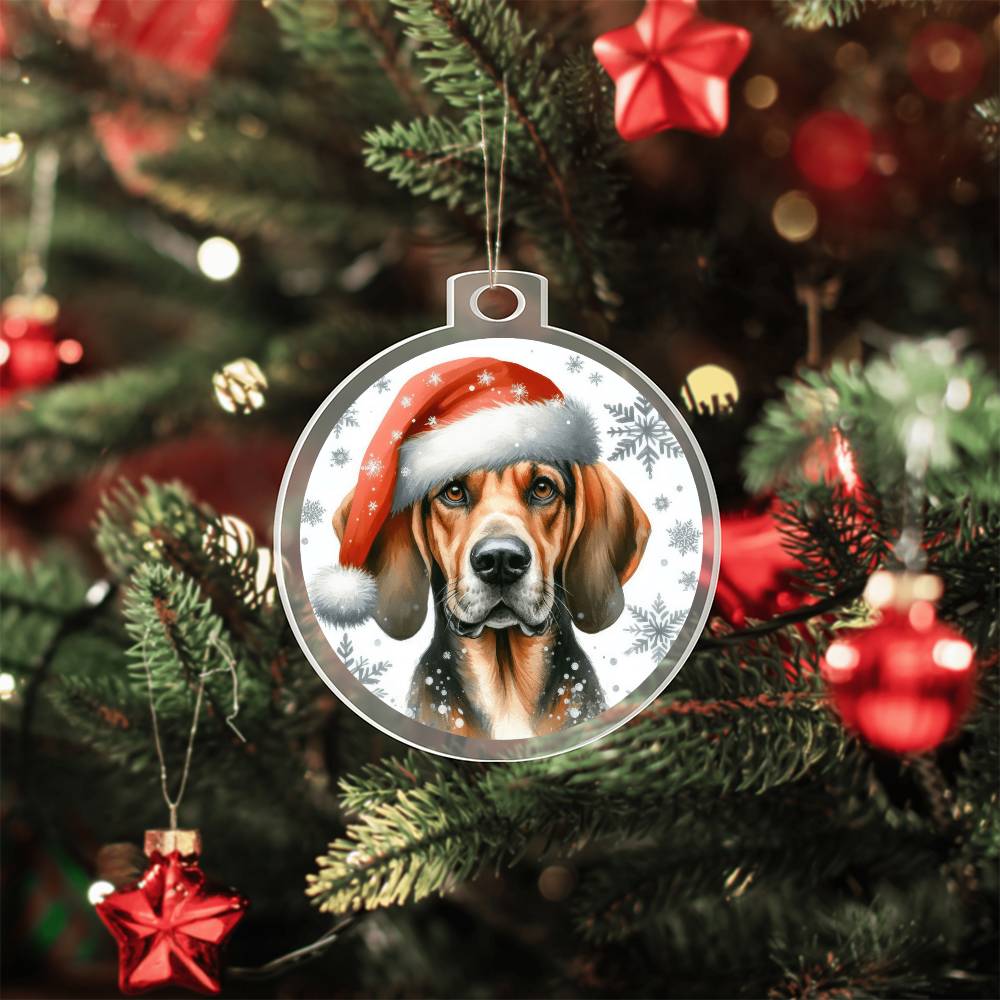 Christmas Dog - Plott Hound - Acrylic Ornament