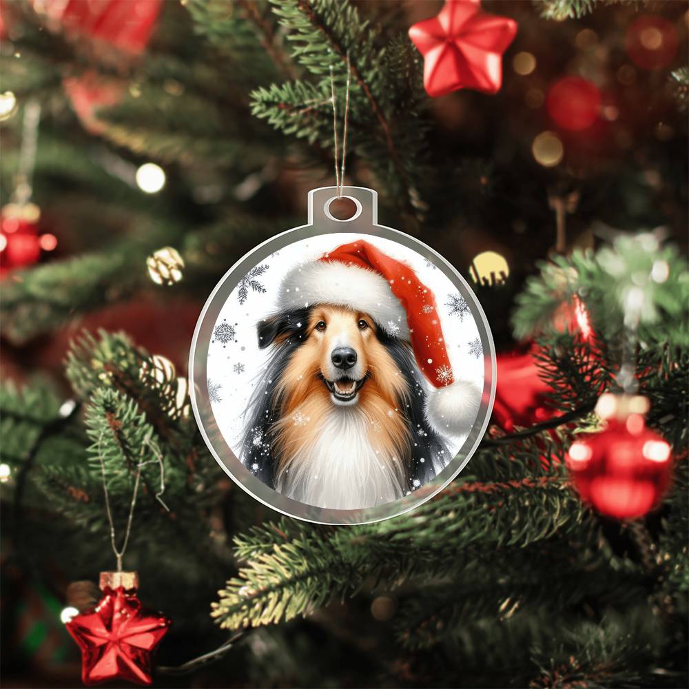 Christmas Dog - Croatian Sheepdog - Acrylic Ornament