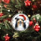 Christmas Dog - Bearded Collie - Acrylic Ornament